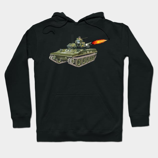 M551 Sheridan - Firing wo Txt Hoodie by twix123844